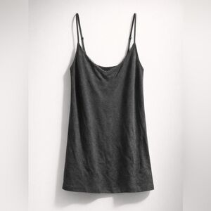 A new day brand - Charcoal Gray Slip tank top with Lace Trim - Women’s M